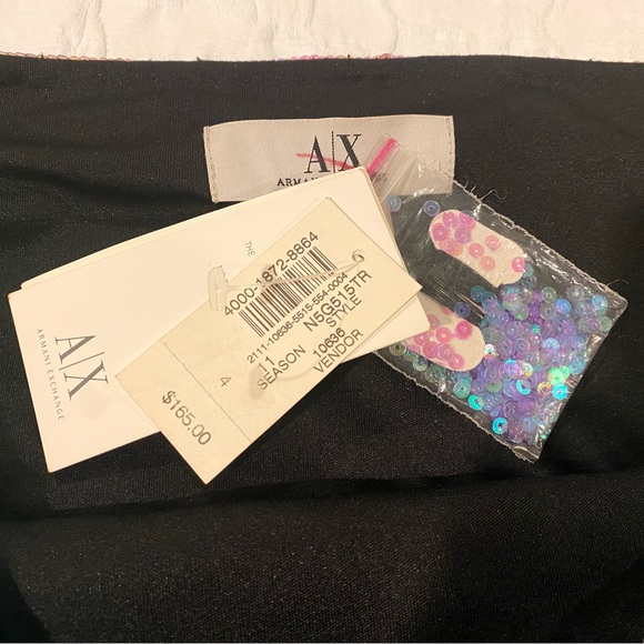 Y2 🧜‍♀️💜💚Armani Exchange sequin mini skirt NWT💚💜 - Picture 3 of 16
